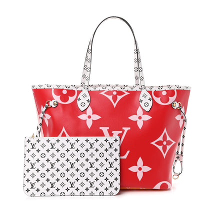 Louis Vuitton Monogram Giant Neverfull MM Rouge 1 of 9