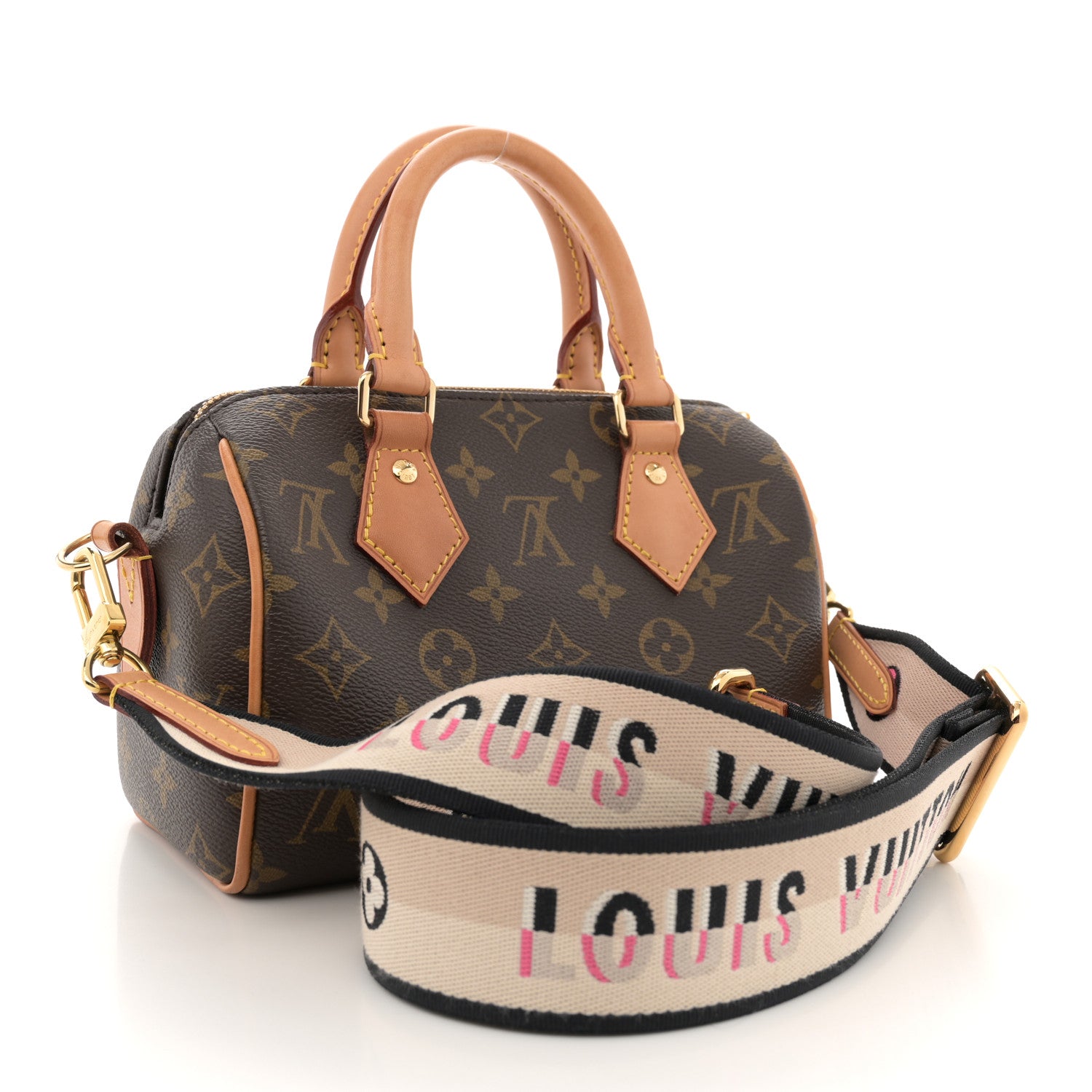 Louis Vuitton Monogram Speedy Bandouliere 20 Black 3 of 11