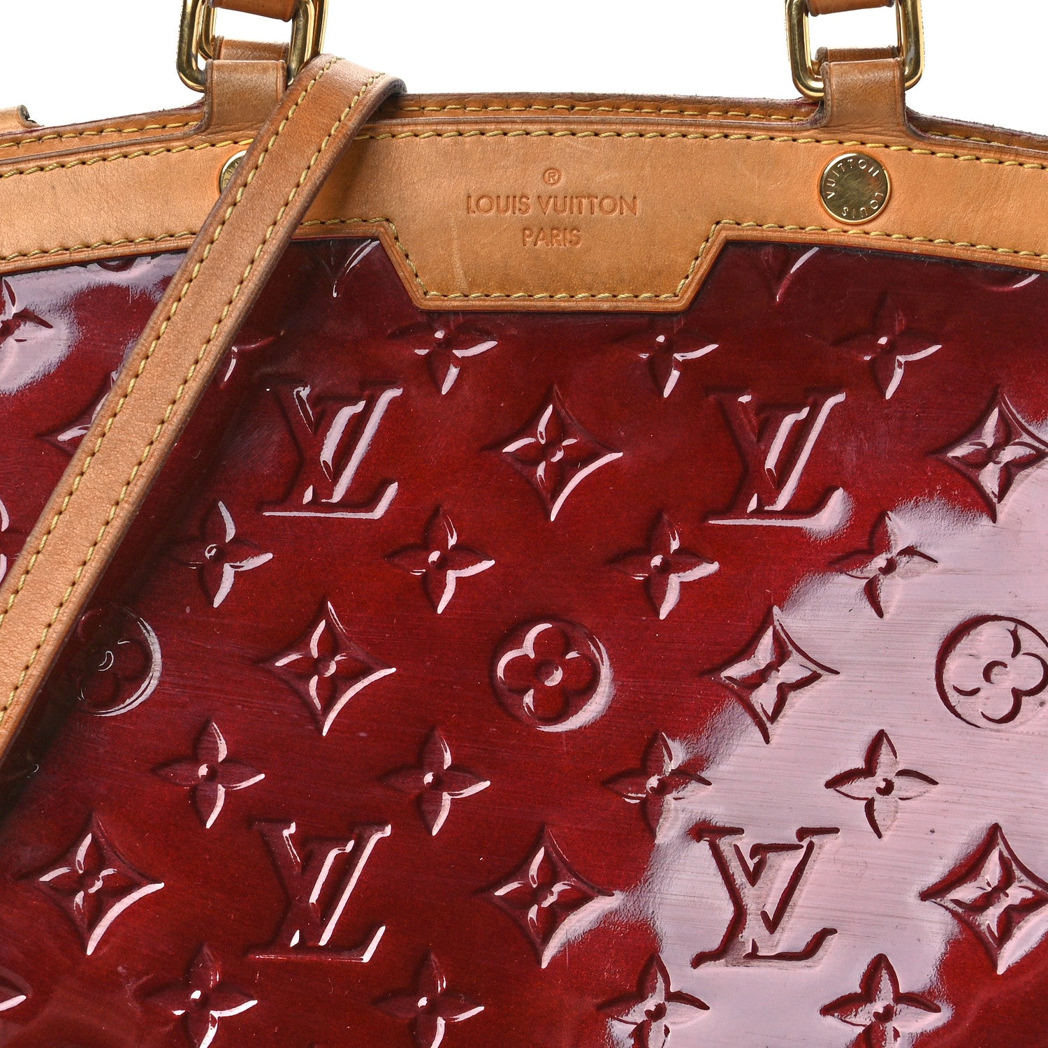 Louis Vuitton Vernis Brea MM Rouge Fauviste 8 of 13