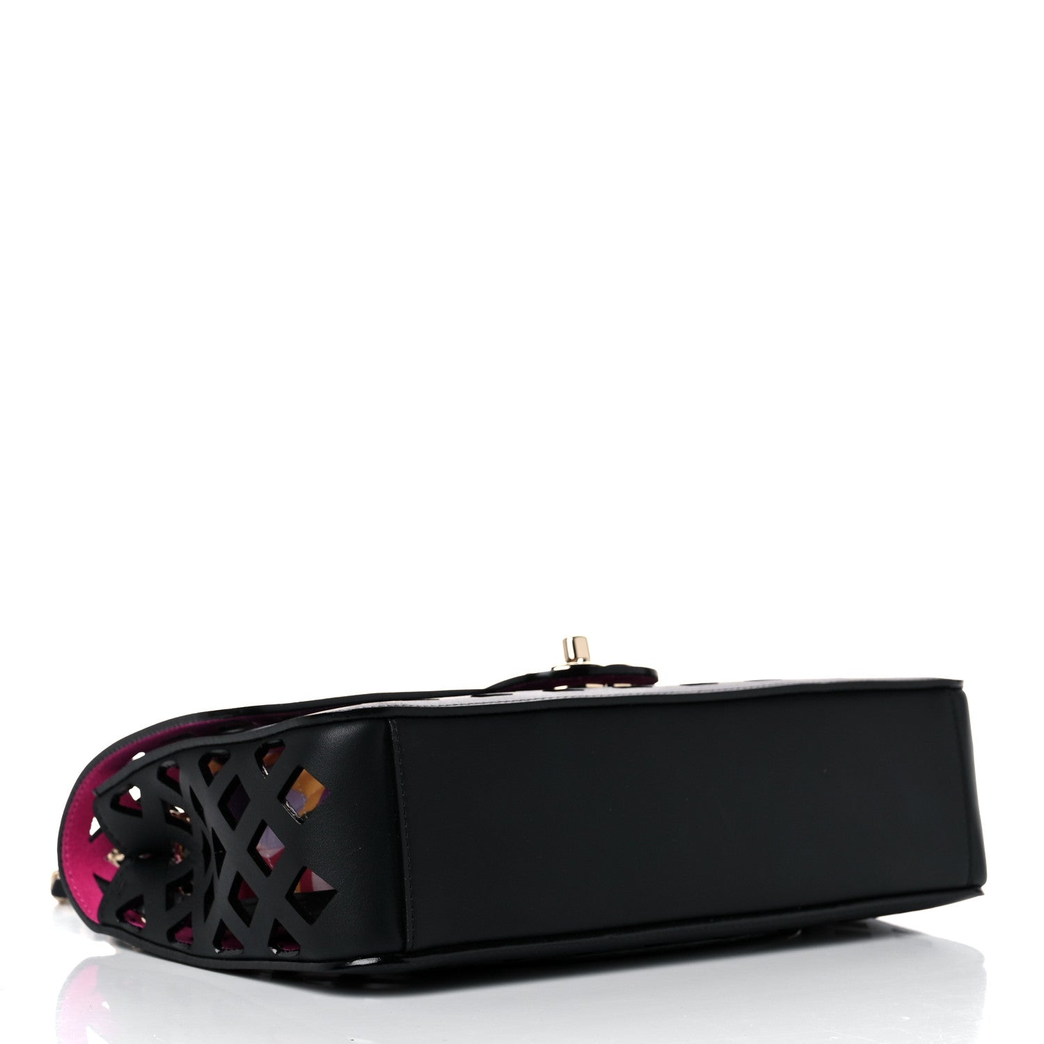 Chanel Lambskin Sea Through Flap Black Multicolor 6 of 16