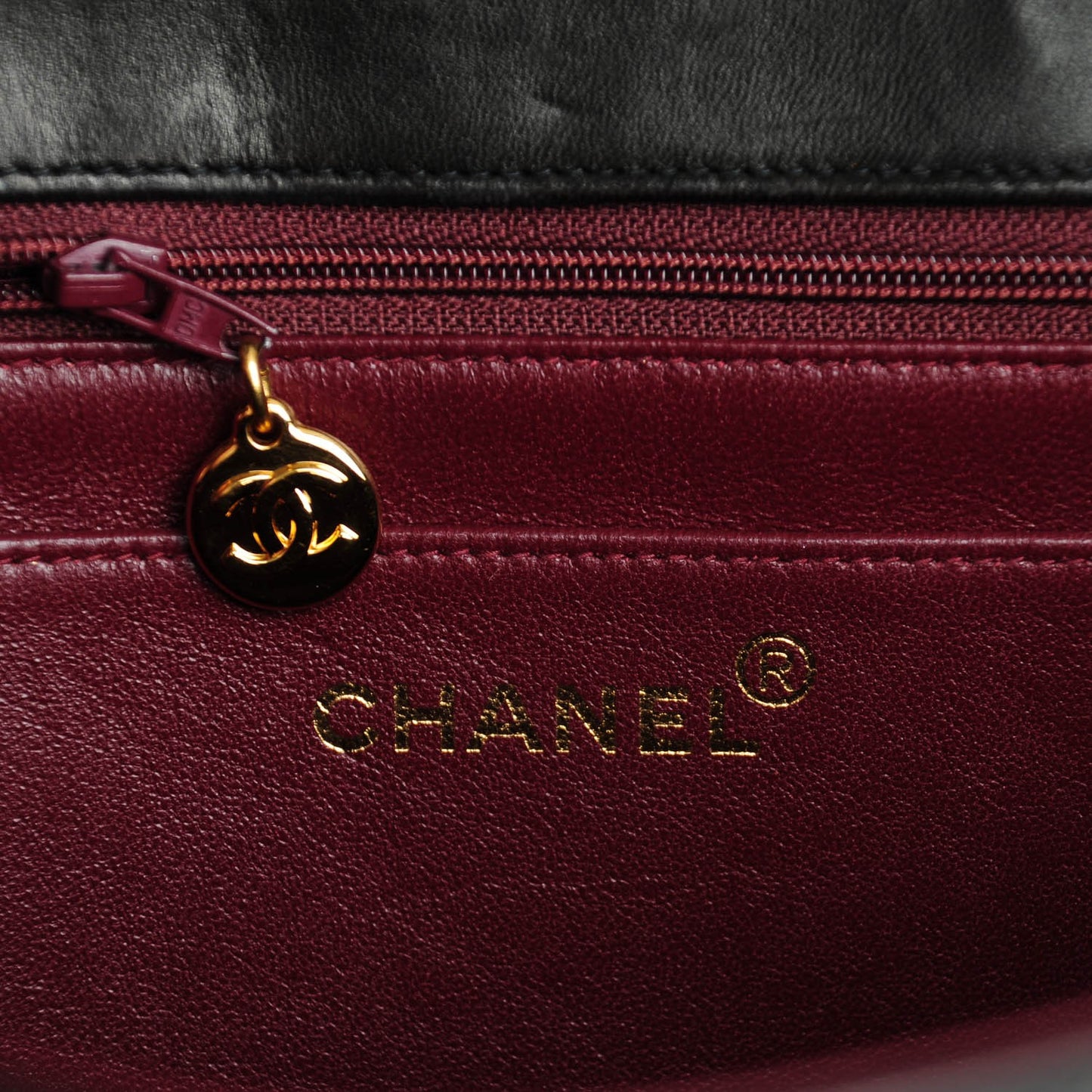 Lambskin Quilted Jumbo Flap Black