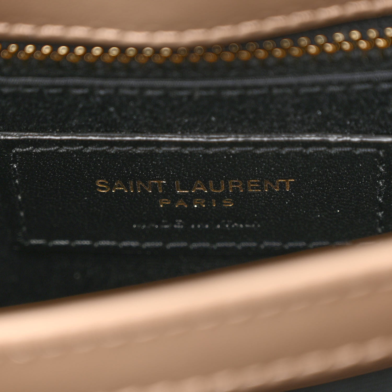 Saint Laurent Calfskin Y Quilted Monogram Toy Loulou Crossbody Bag Dark Beige 6 of 9