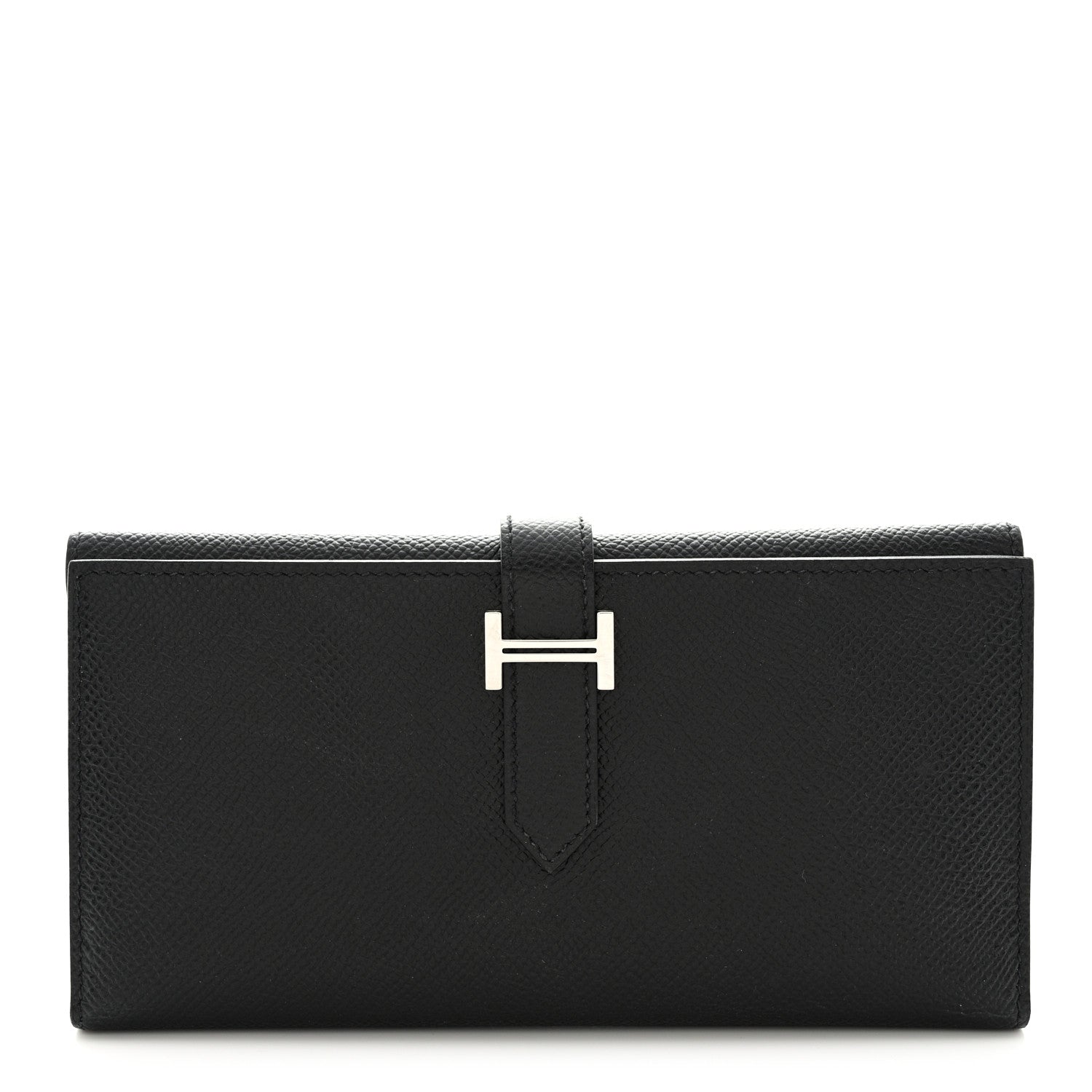 Hermes Epsom Bearn Gusset Wallet Black 1 of 7