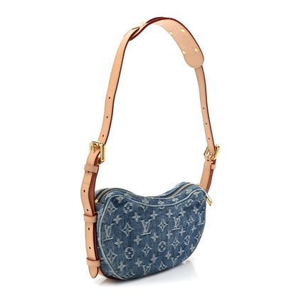 Louis Vuitton Monogram Denim Croissant MM Blue 4 of 11