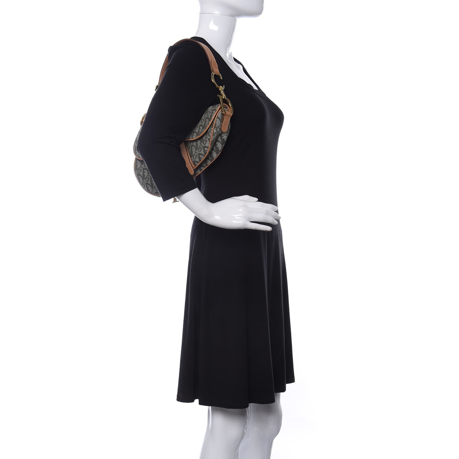 Christian Dior Monogram Saddle Bag Green 2 of 10