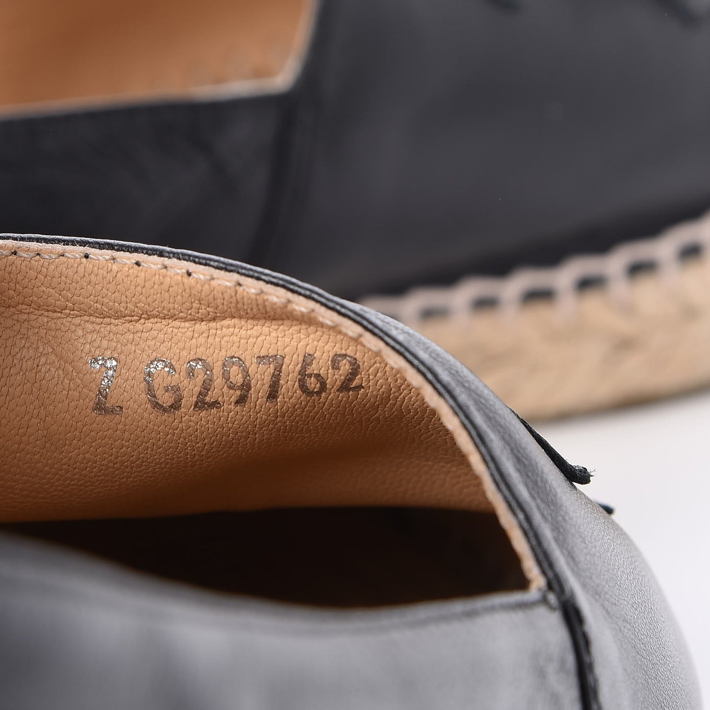 Lambskin CC Espadrilles 39 Black