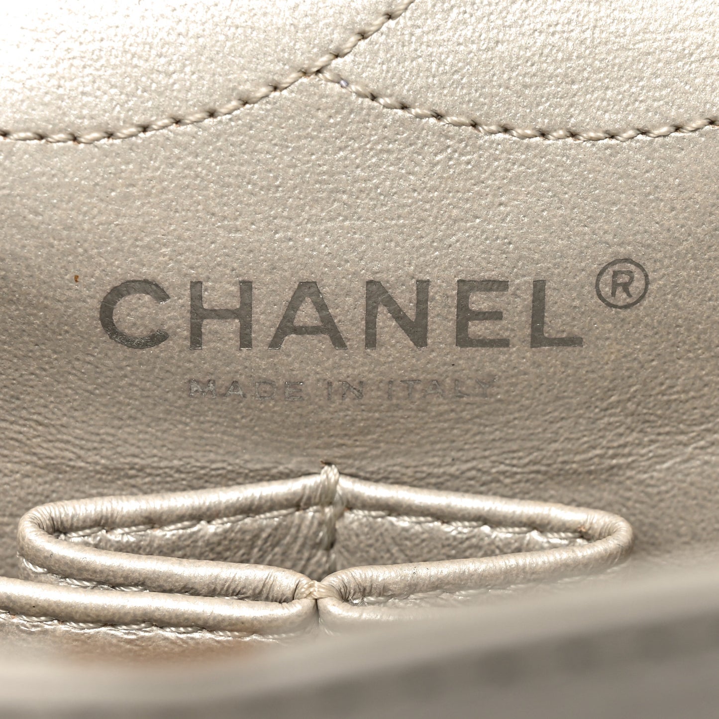 Metallic Aged Calfskin Quilted 2.55 Reissue 226 Flap Grey