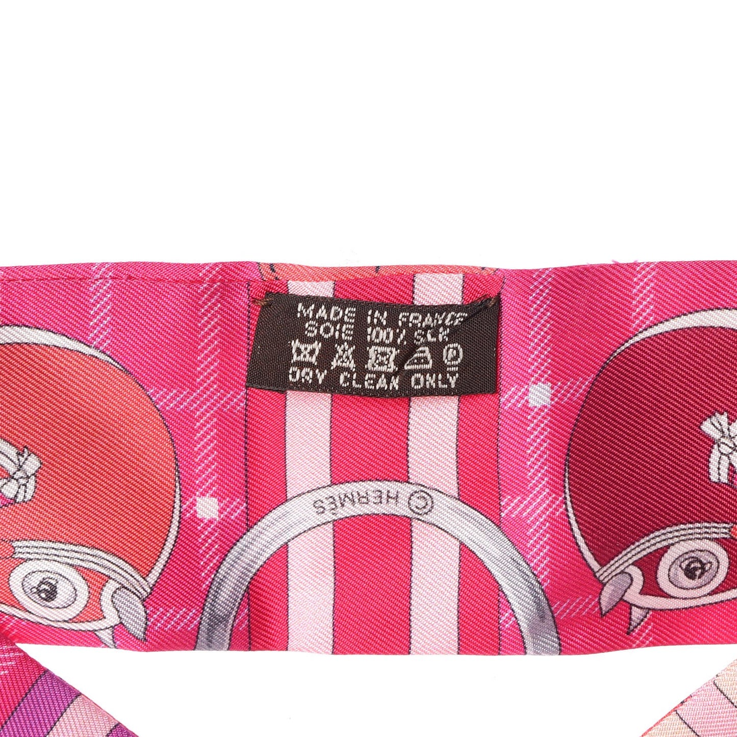 Silk Tatersale Twilly Fuchsia Rouge Vif Corail