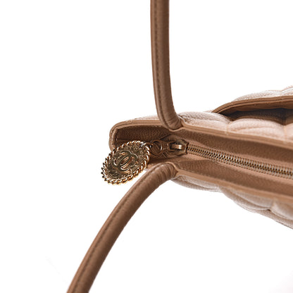 Chanel Caviar Quilted Medallion Tote Beige 10 of 18