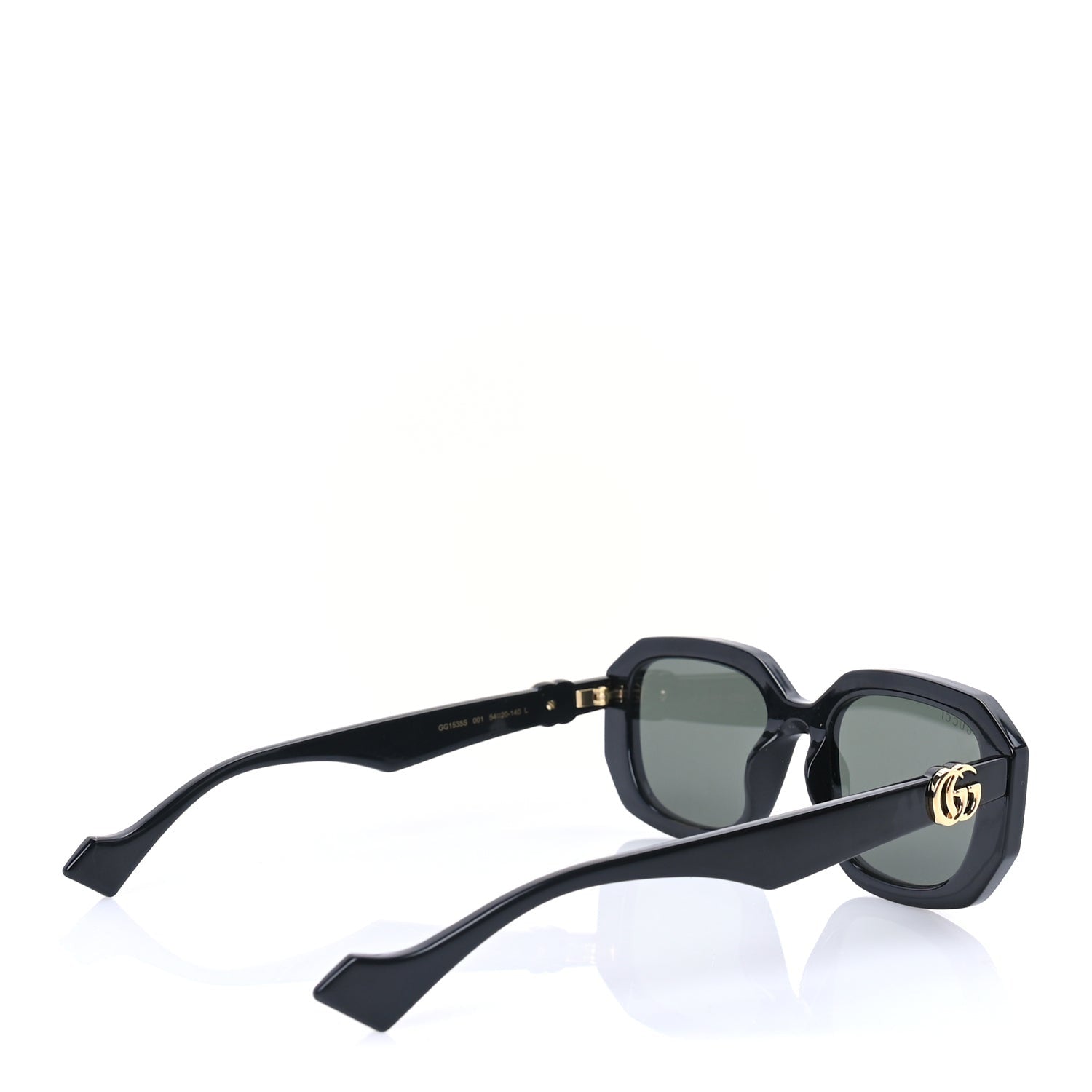 Gucci Acetate Rectangle Frame GG Generation Sunglasses GG1535S Black 3 of 7