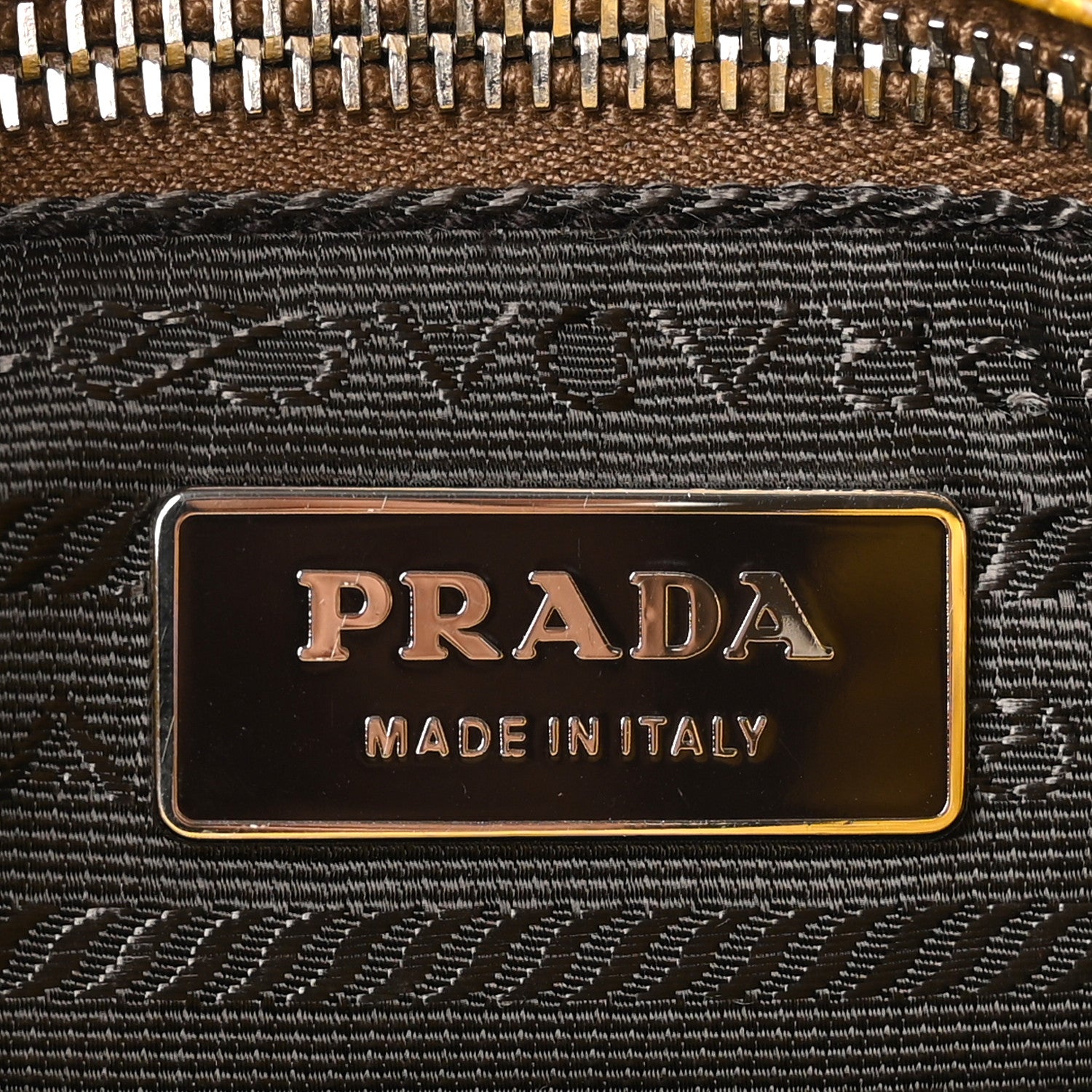 Prada Canapa Cinghiale Shoulder Bag Yellow 6 of 13