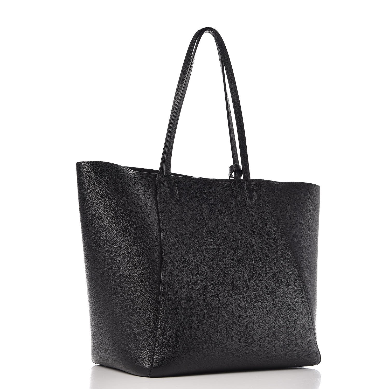 Louis Vuitton Calfskin Lockme Cabas Black 3 of 16