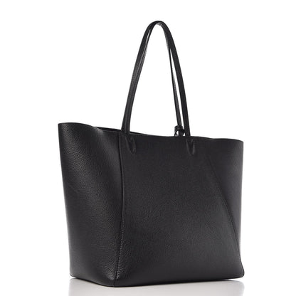 Louis Vuitton Calfskin Lockme Cabas Black 3 of 16