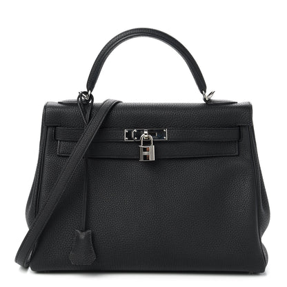Hermes Togo Kelly Retourne 32 Black 1 of 11