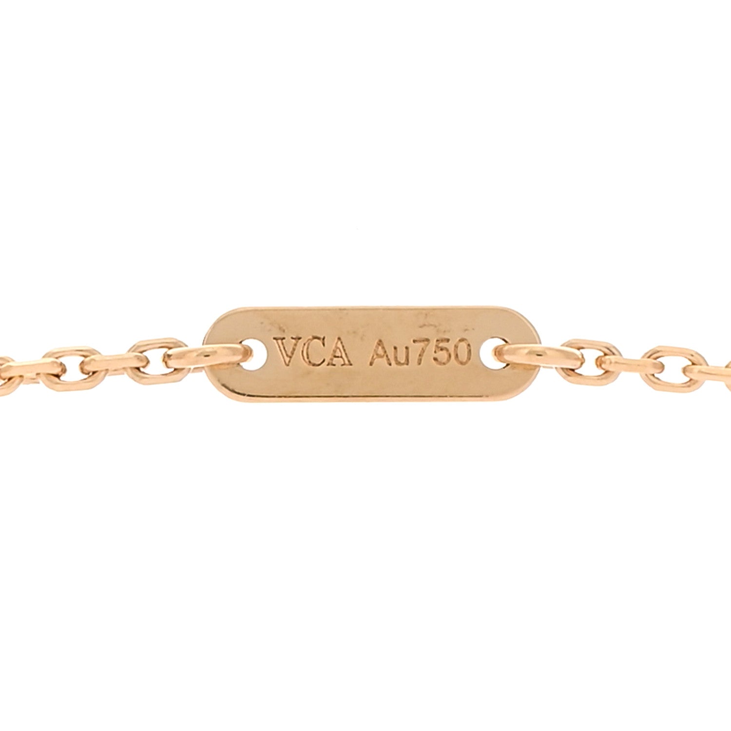 Van Cleef & Arpels 18K Yellow Gold Mother of Pearl Sweet Alhambra Butterfly Pendant Necklace 5 of 6