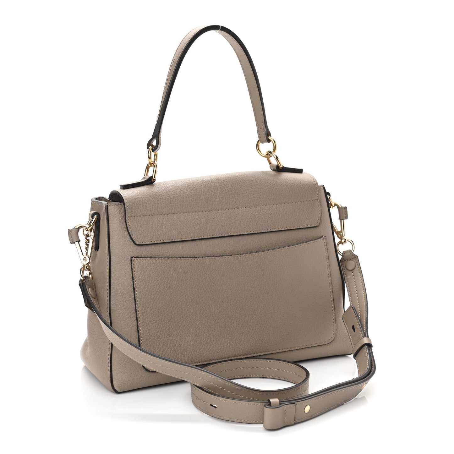 Calfskin Medium Faye Day Shoulder Bag Motty Grey
