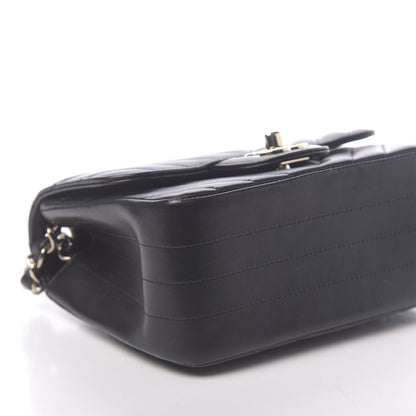 Chanel Lambskin Chevron Quilted Mini Square Flap Black 8 of 10