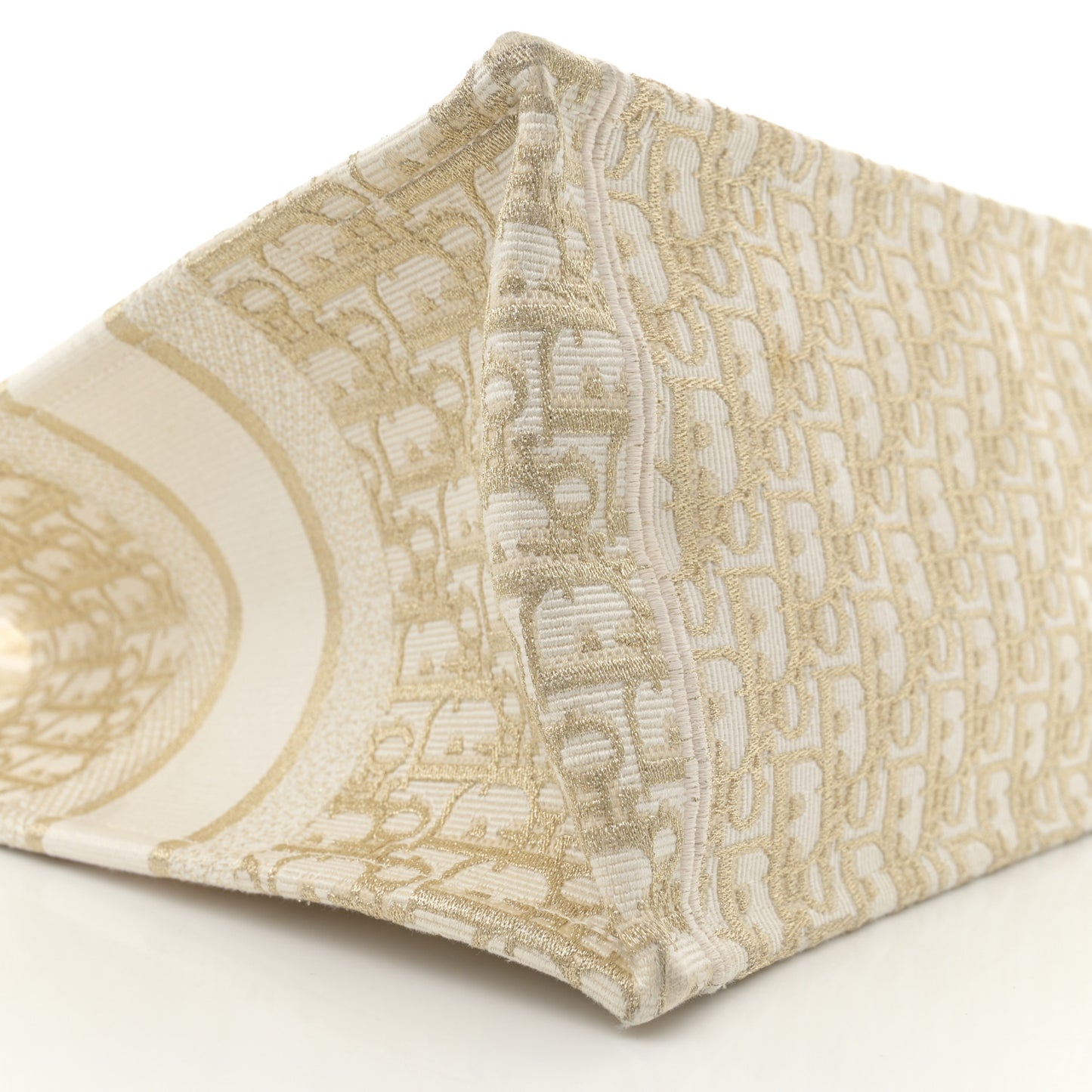 Oblique Medium Book Tote Gold Multicolor