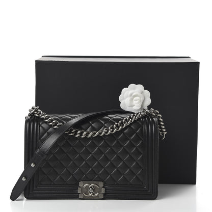 Chanel Caviar Quilted New Medium Boy Flap Black 12 of 12