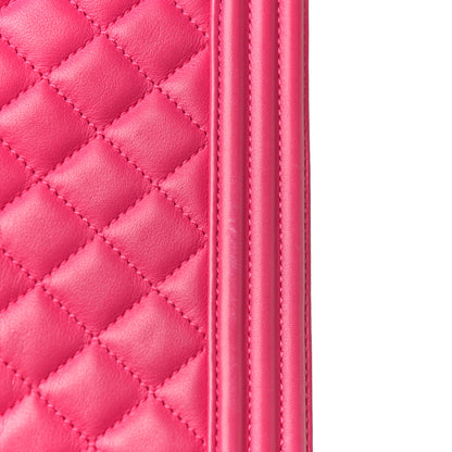 Chanel Lambskin Quilted Medium Boy Flap Pink 19 of 21