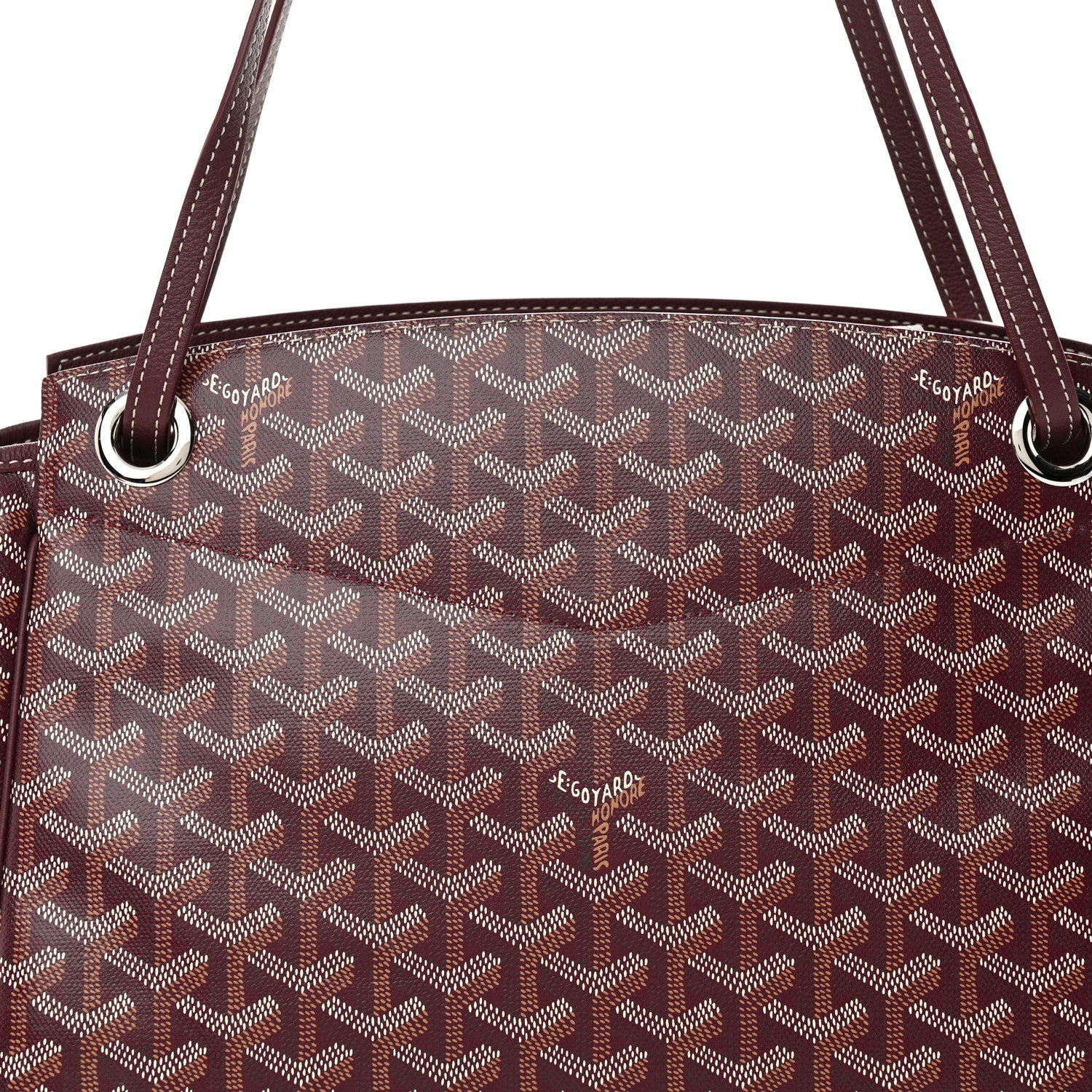 Goyard Goyardine Rouette PM Burgundy 7 of 9