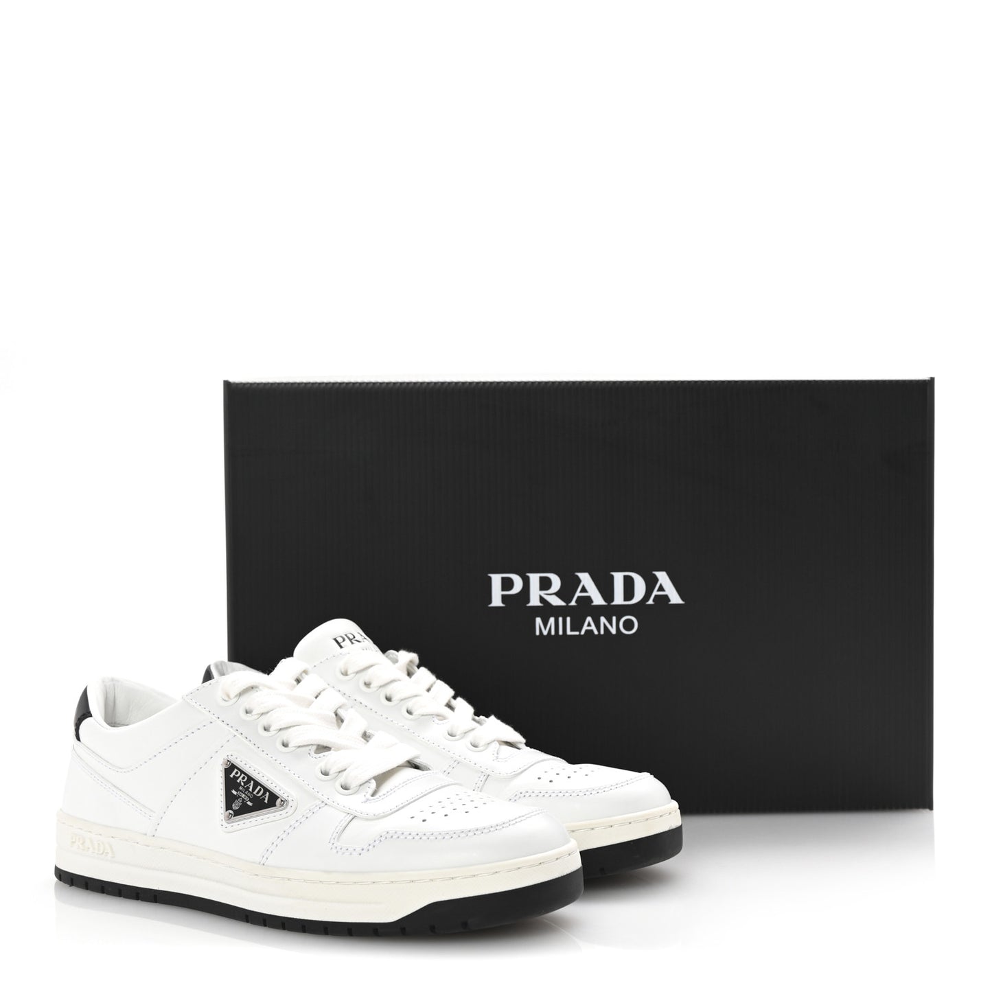 Vitello Rois Triangle Womens Downtown Low Top 30mm Sneakers 36 White Black