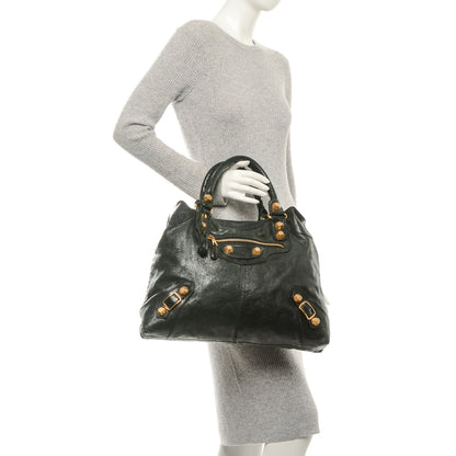 Balenciaga Agneau Giant 21 Gold Hardware Brief Black 2 of 8