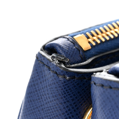Prada Saffiano Medium Galleria Double Zip Tote Bluette 14 of 15