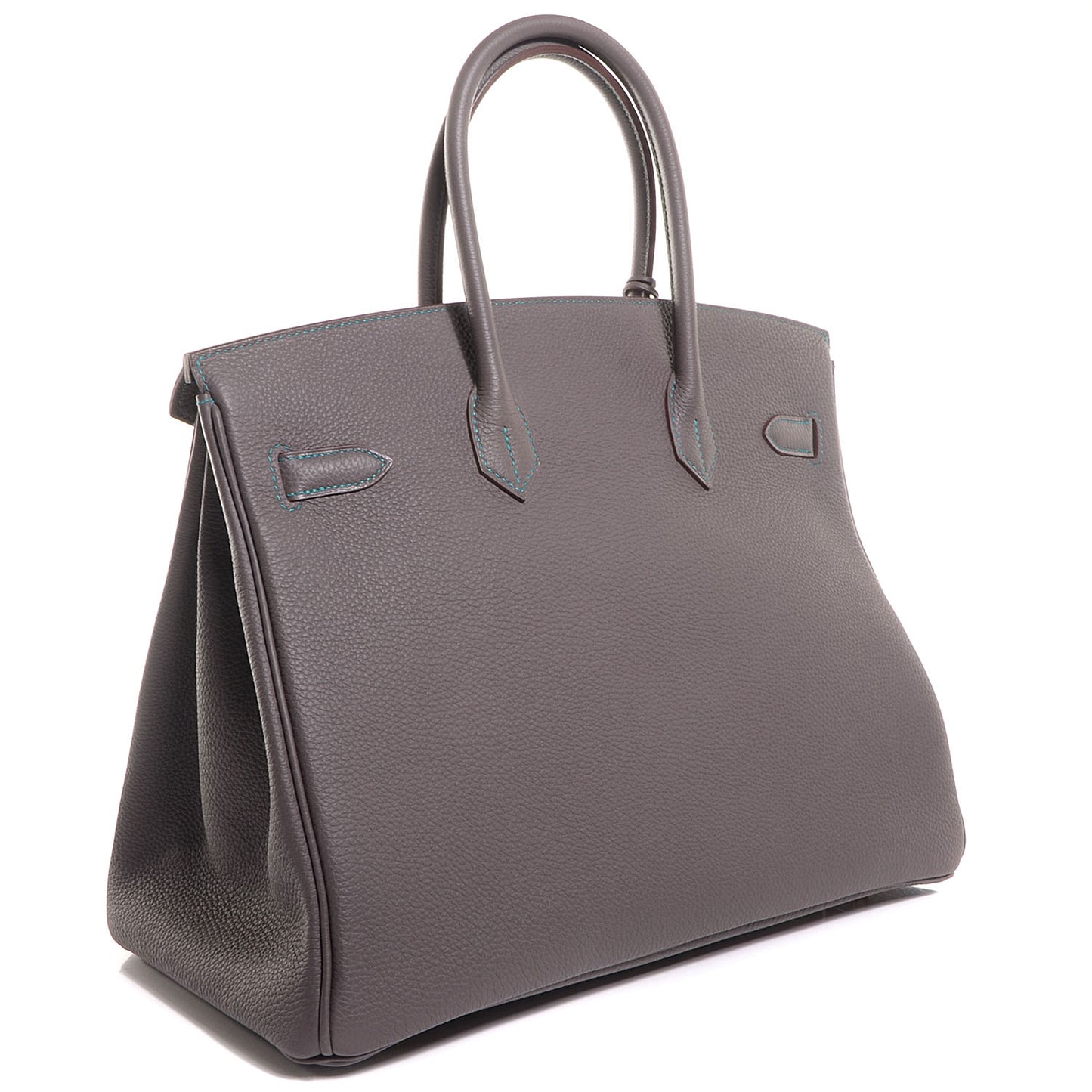 Togo Horseshoe Birkin 35 Etain Bleu Paon