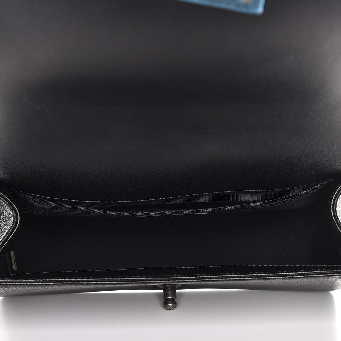 Lambskin Quilted Medium Boy Flap Black