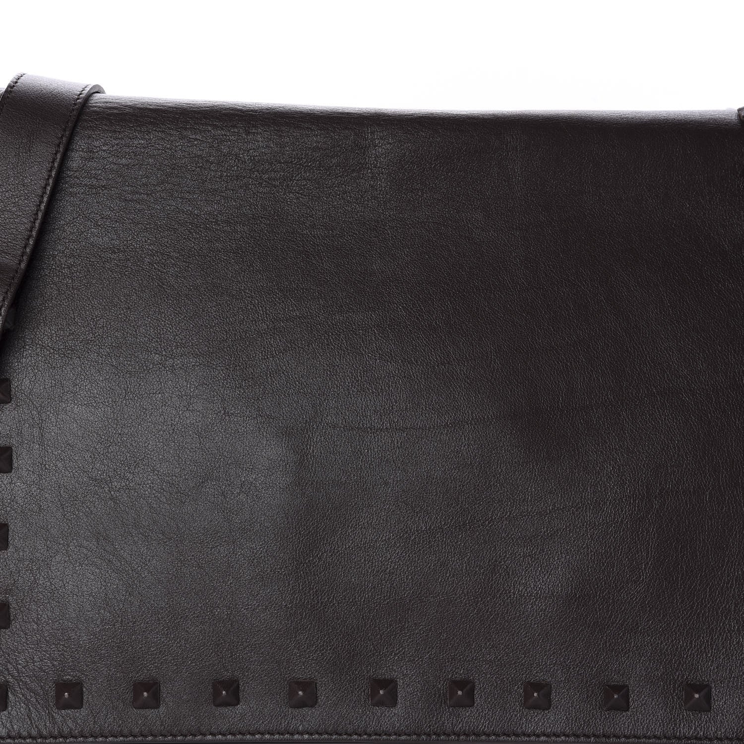 Valentino Garavani Vitello Rockstud Messenger Brown 10 of 10