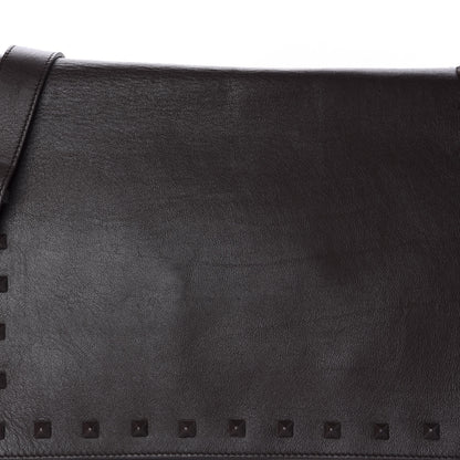 Valentino Garavani Vitello Rockstud Messenger Brown 10 of 10