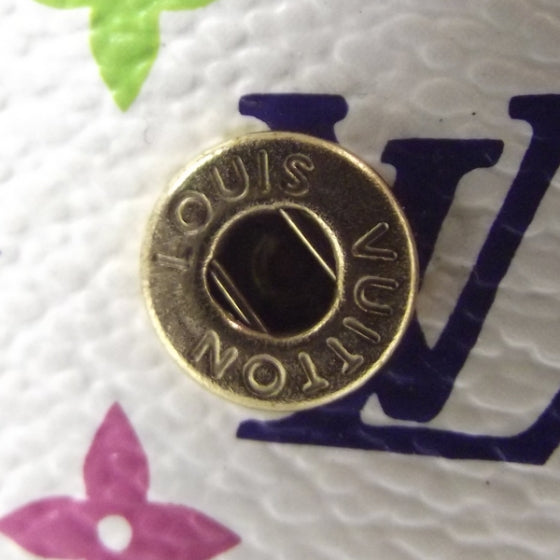 Louis Vuitton Monogram Multicolor Small Ring Agenda Cover White 7 of 9