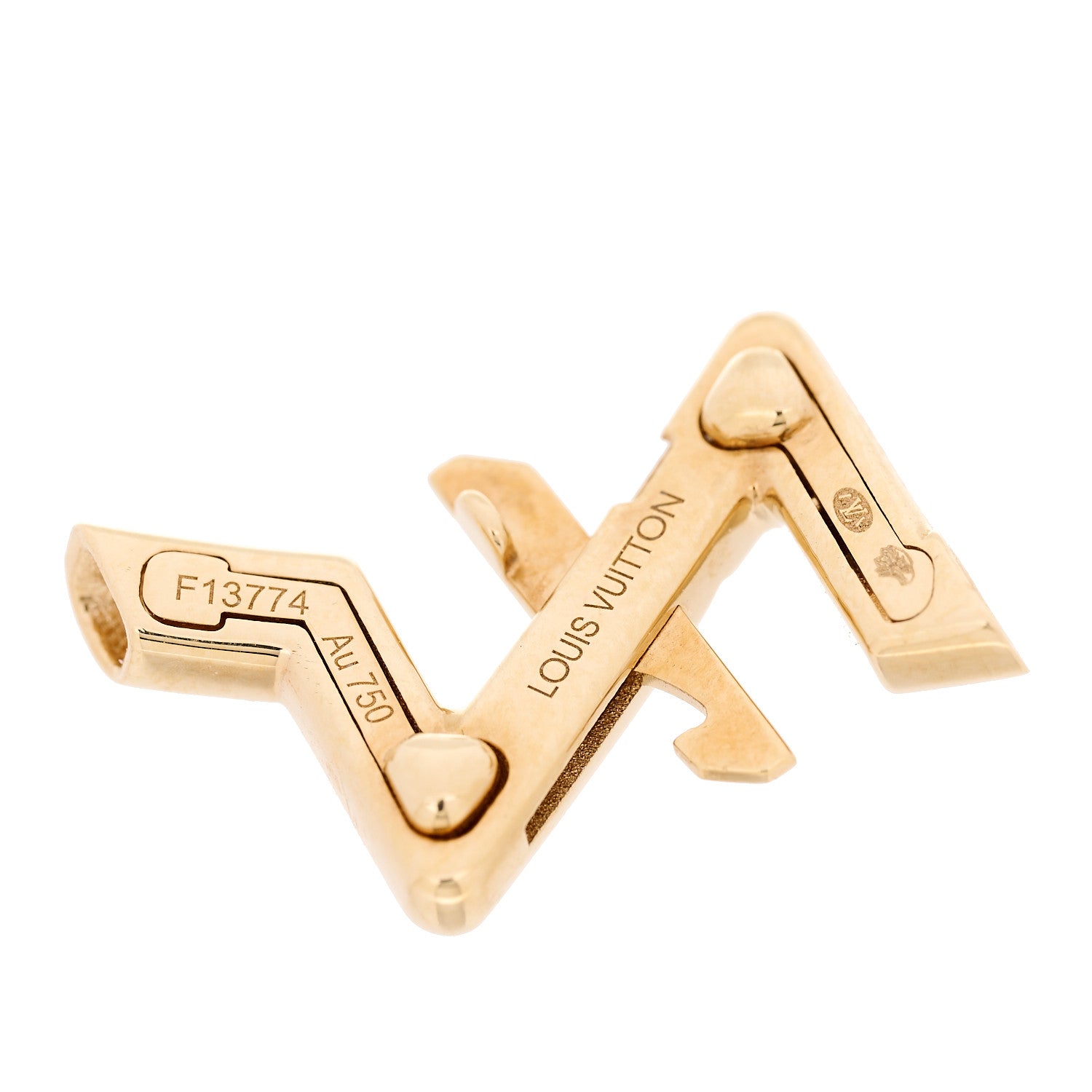 Louis Vuitton 18K Yellow Gold Volt Upside Down Chain Bracelet Multi 7 of 8