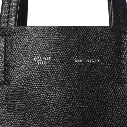 Celine Grained Calfskin Small Vertical Cabas Black 8 of 8