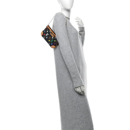 Louis Vuitton Monogram Multicolor Pochette Milla MM Black 2 of 14