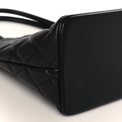 Chanel Caviar Quilted Medallion Tote Black 8 of 9