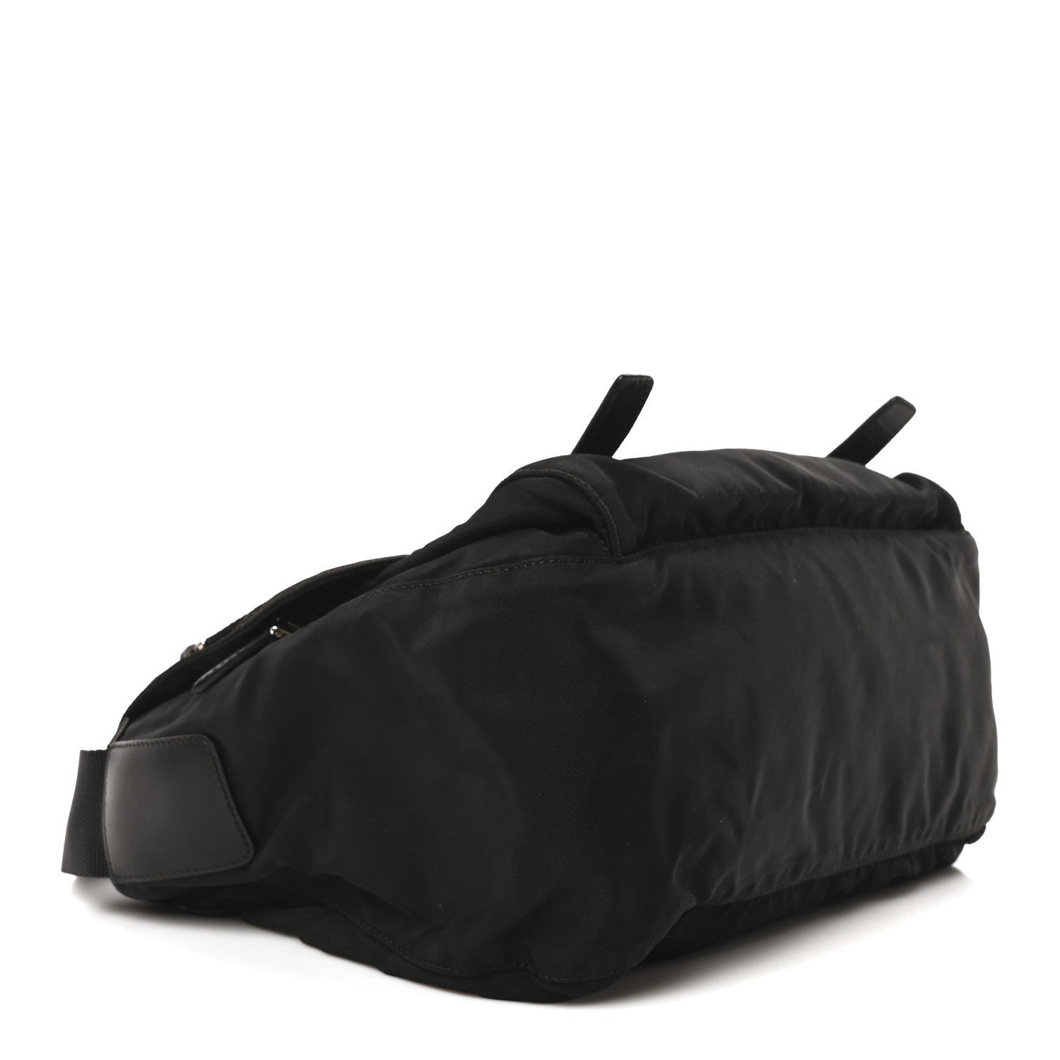 Prada Tessuto Nylon Saffiano Vela Messenger Bag Black 4 of 7