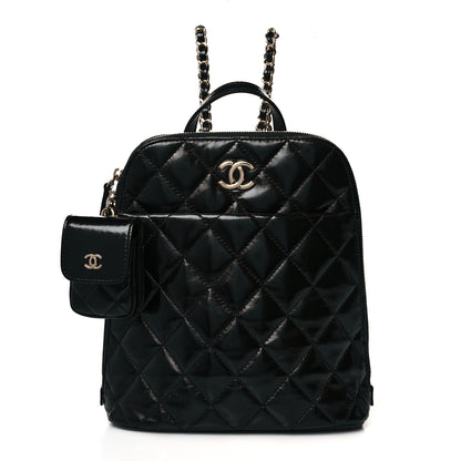 Chanel Shiny Calfskin My Pocket Backpack Black 1 of 10