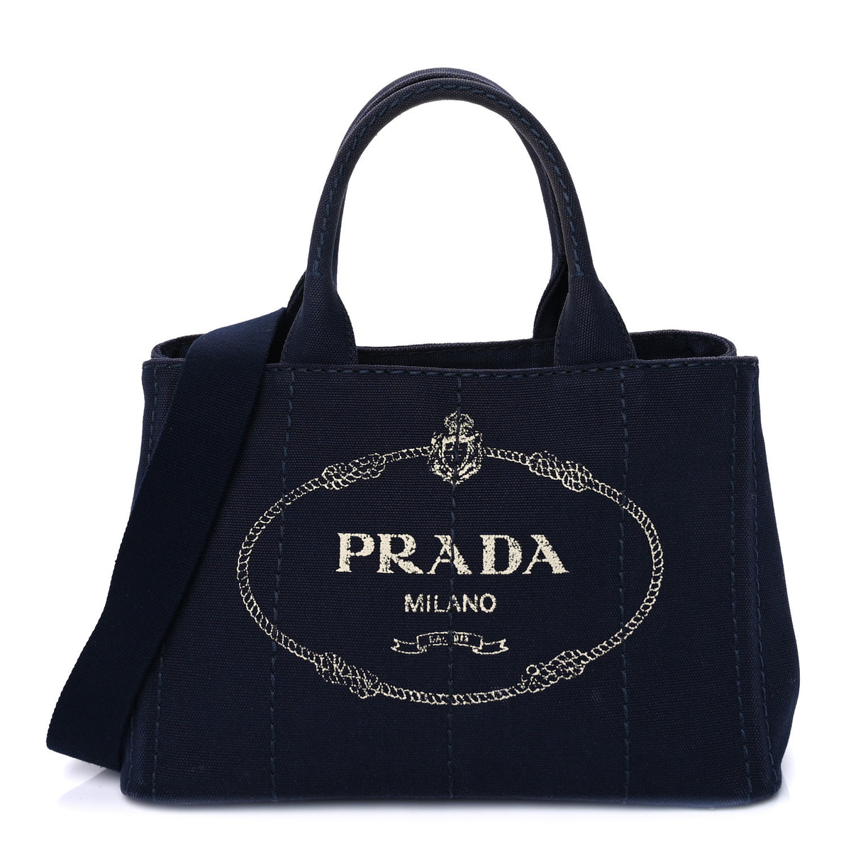 Canapa Small Logo Tote Blue Talco