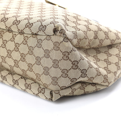 Gucci Monogram Large New Ladies Web Hobo Dark Brown 7 of 10