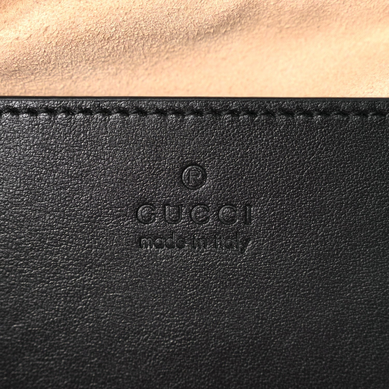 Gucci Calfskin Matelasse Small GG Marmont Chain Shoulder Bag Black 6 of 10