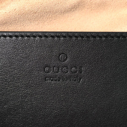 Gucci Calfskin Matelasse Small GG Marmont Chain Shoulder Bag Black 6 of 10