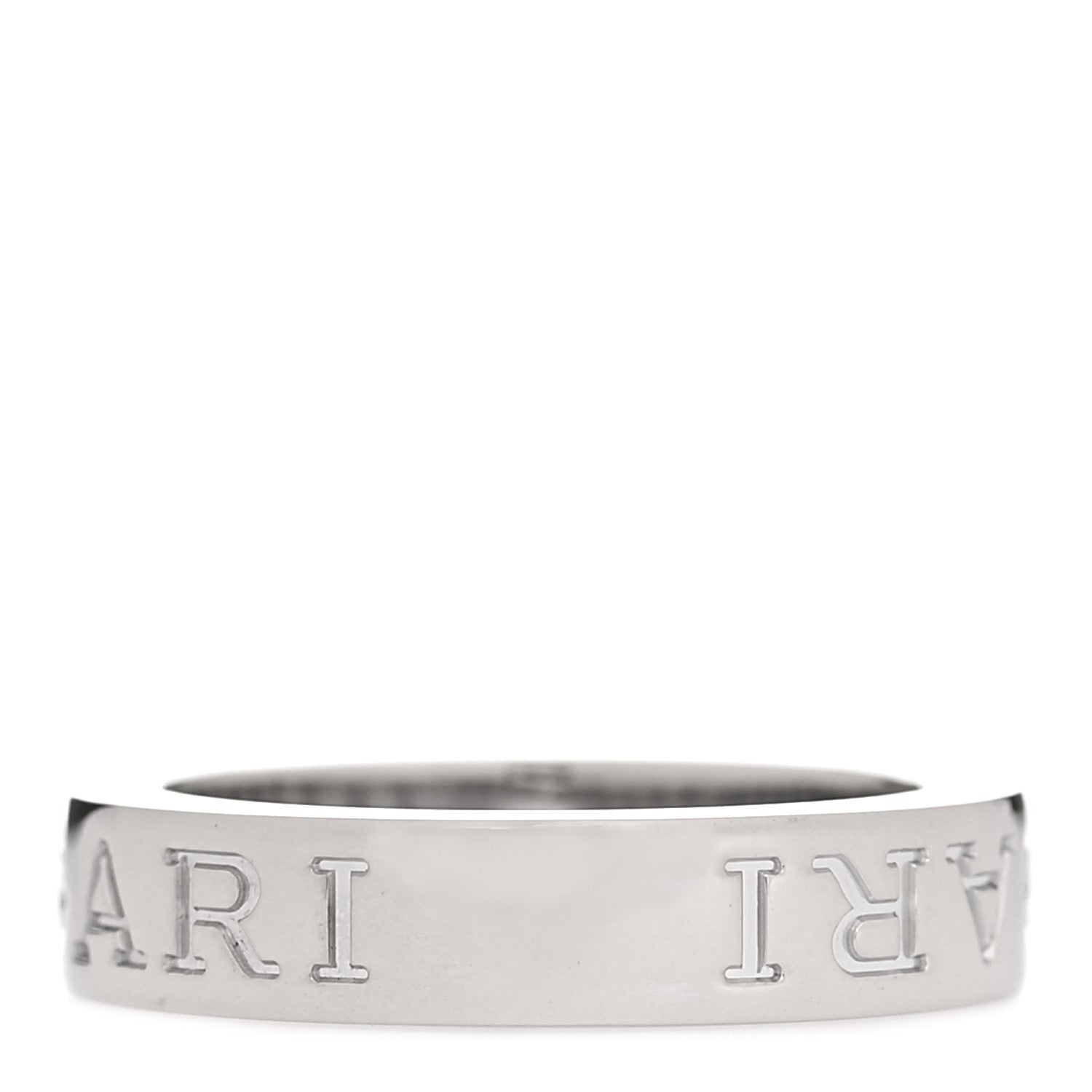 Bulgari 18K White Gold Diamond B.Zero1 Essential Band Ring 46 3.75 3 of 4