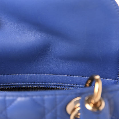 Christian Dior Lambskin Cannage Small My ABCDior Lady Dior Blue 8 of 10