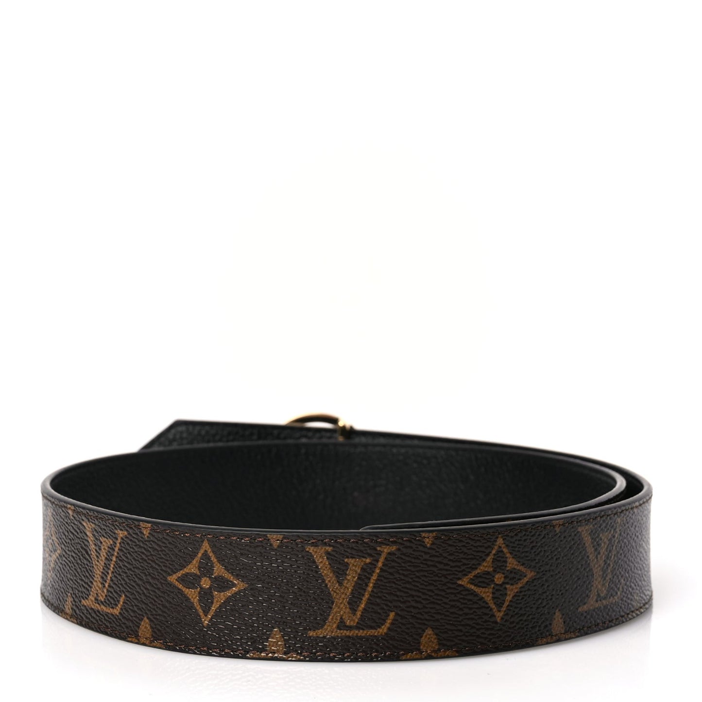 Monogram LV Circle 35mm Reversible Belt 80 32 Black