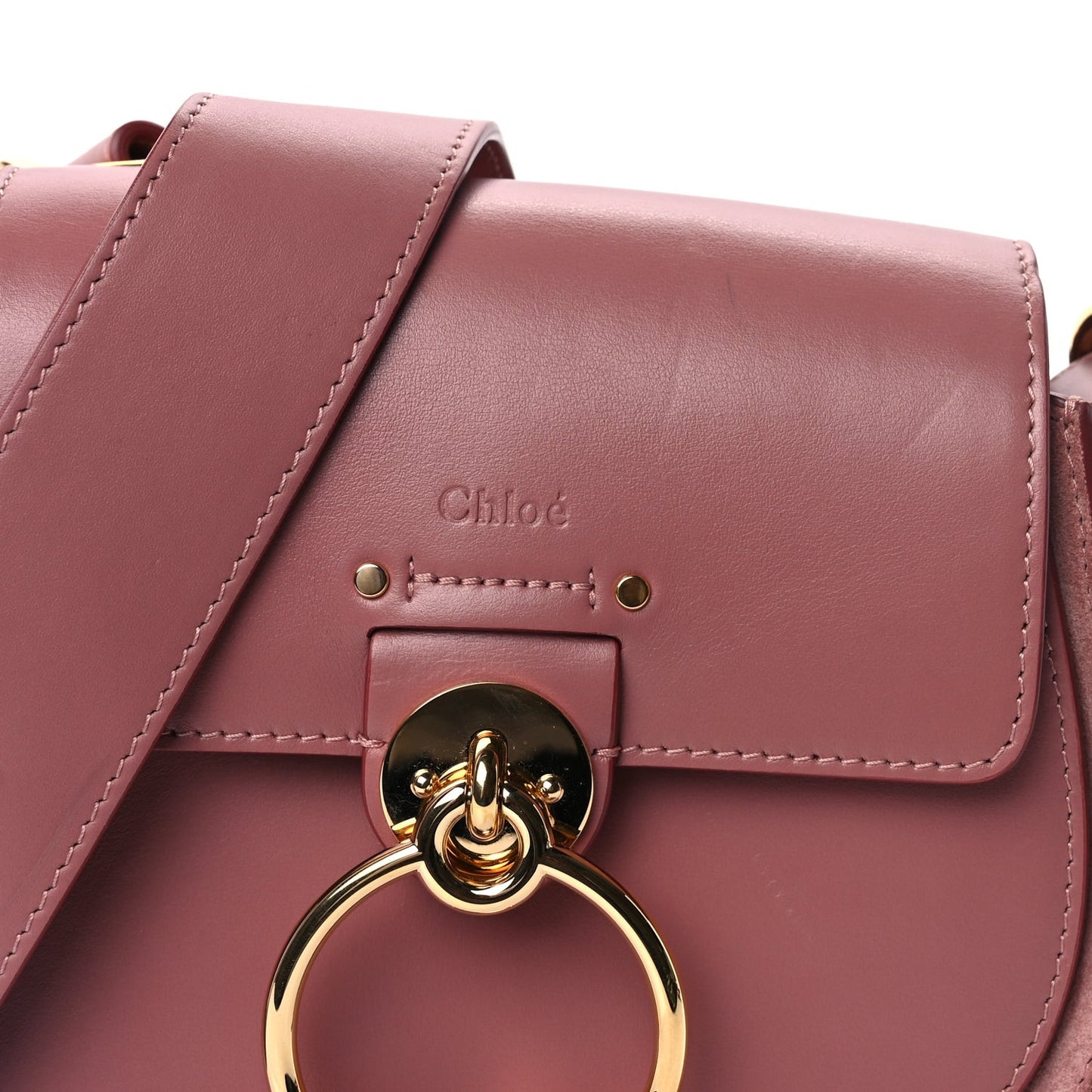 Calfskin Small Tess Bag Rusty Pink
