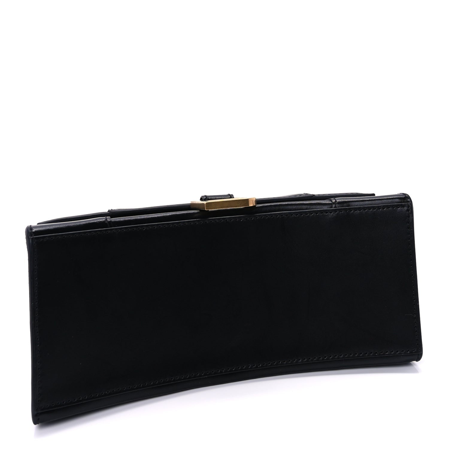 Balenciaga Shiny Box Calfskin Small Hourglass Top Handle Bag  Black 3 of 8