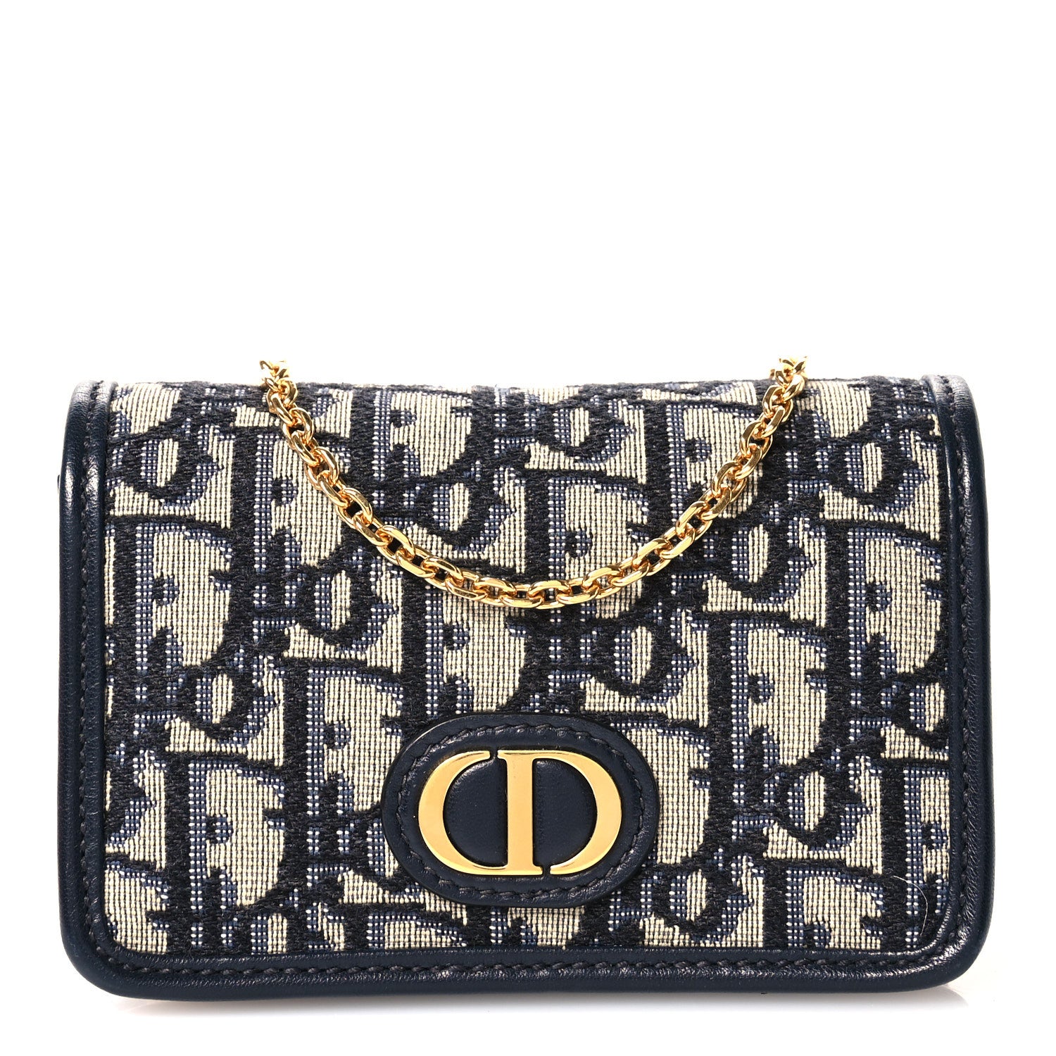 Christian Dior Oblique Nano 30 Montaigne Pouch Blue 8 of 10