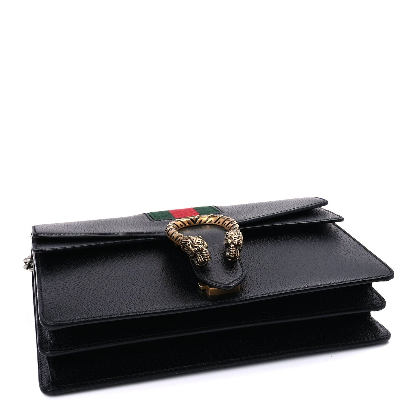 Calfskin Web Small Dionysus Shoulder Bag  Black
